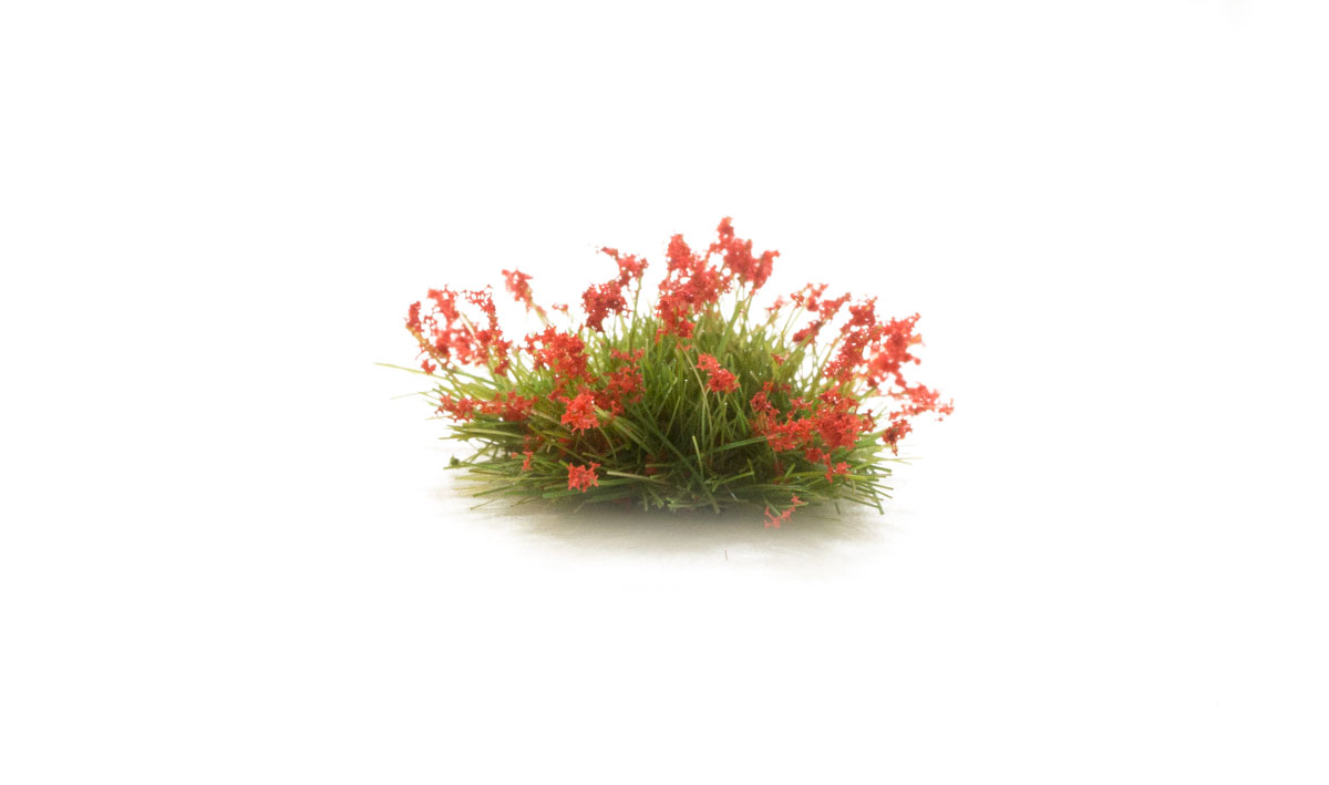 Red Flowers - Red Flowers add the perfect pop of color to your terrain feature, miniature base or gaming board